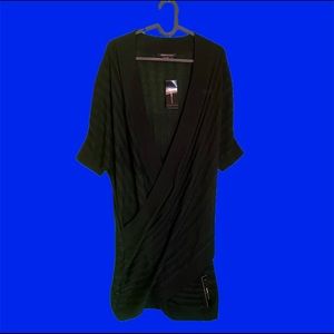 BCBGMaxAzria Black Tunic Wrap Shirt/Dress NWT $150